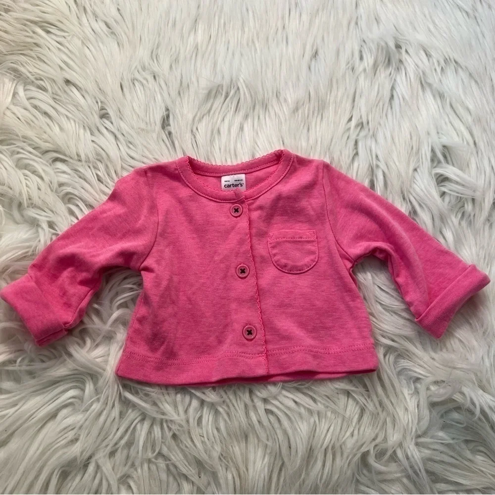 Carter's Layering Cardigan Pink